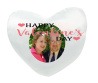 Heart cushion to personalise with photo