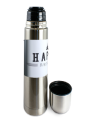 Insulated bottle with professional birthday label