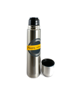 Insulated bottle with label to complete.