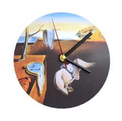 Clock with artwork