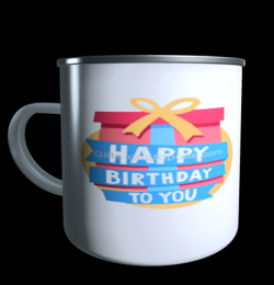 Mug vintage avec label anniversaire enfant pour personnaliser