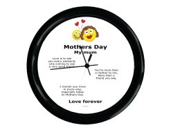Wall clock with mother day...