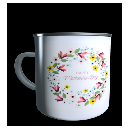 Mug with mother's day label to personalise