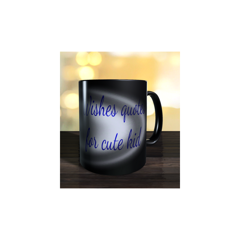 Magic mug with birthday number label for kids to personalise
