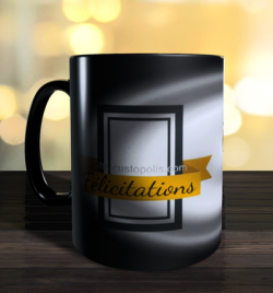 Magic mug with label to personalise
