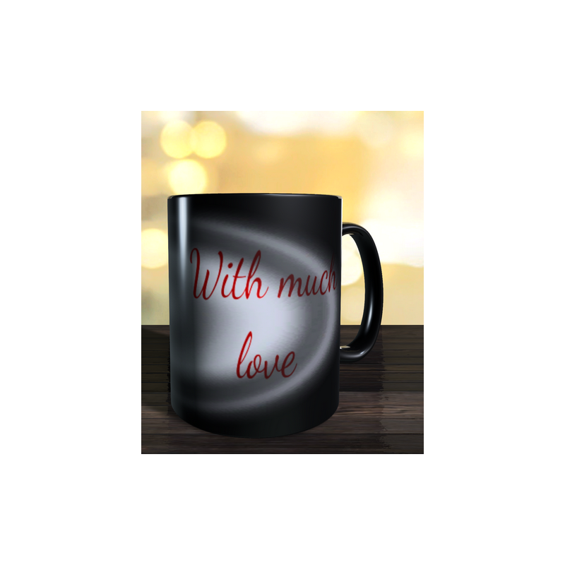 Magic mug with mother's day label to personalise