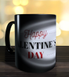 Magic mug with Valentine's Day label to personalise