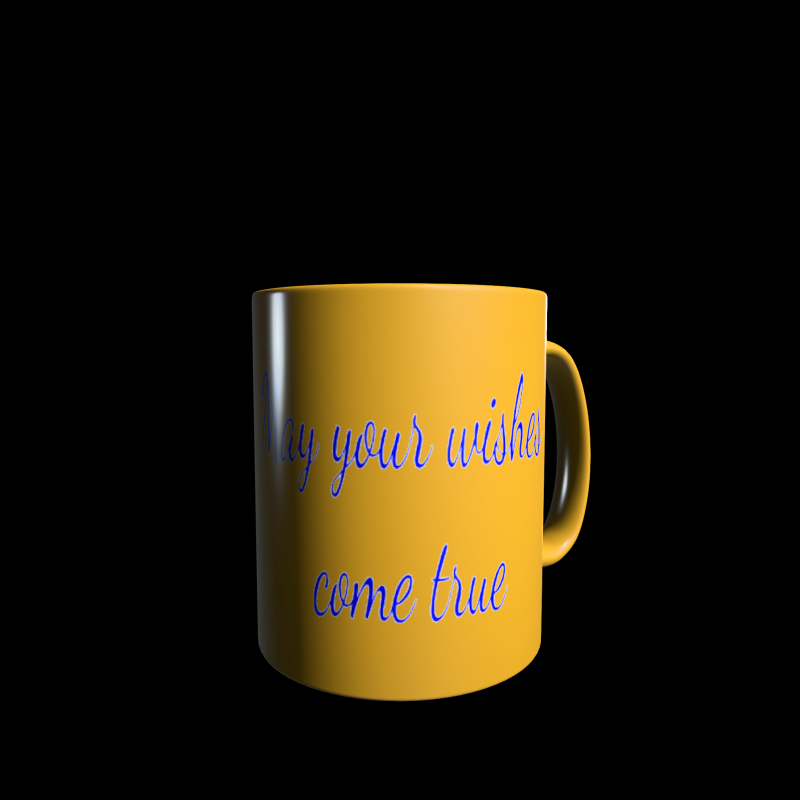 Gold mug with adult birthday number label to personalise