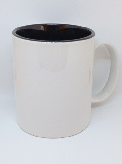 Coloured mug with teenage birthday label to personalise
