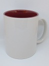 Coloured mug with adult birthday number label to personalise